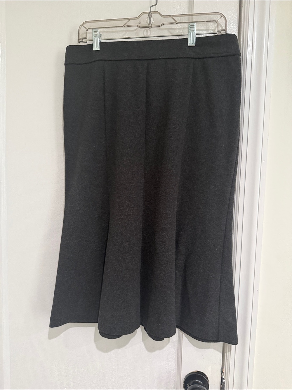 Women's Black A-Line Flared Skirt